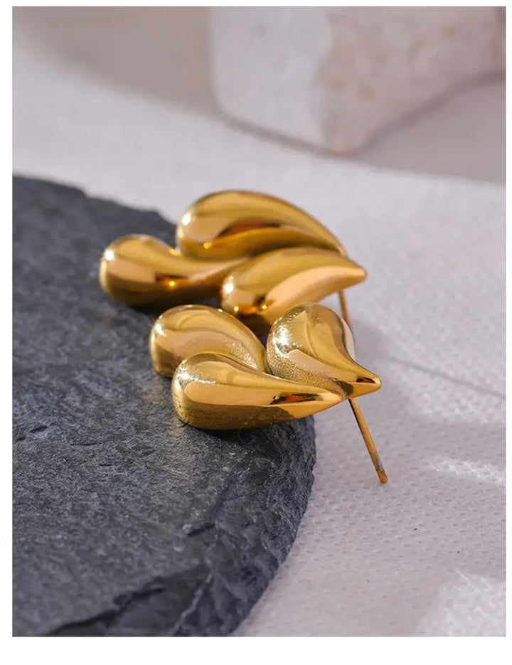 Water Drop Metal Studs
