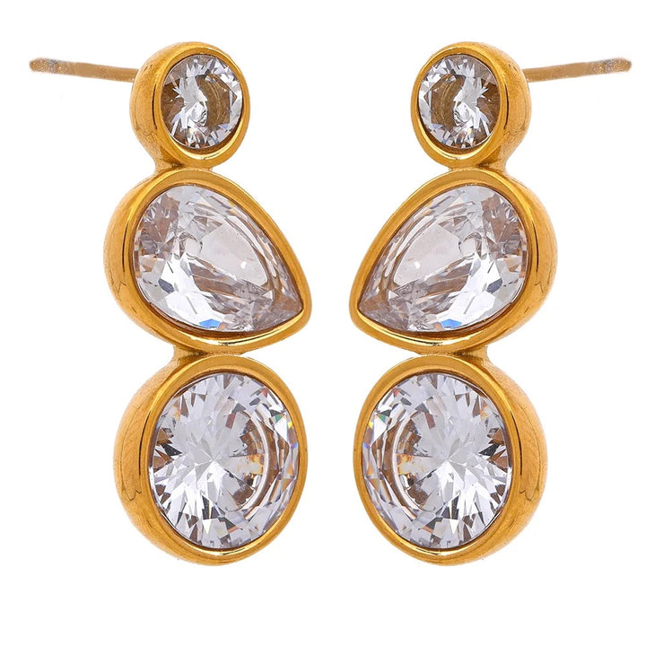 Triple Bling Earrings
