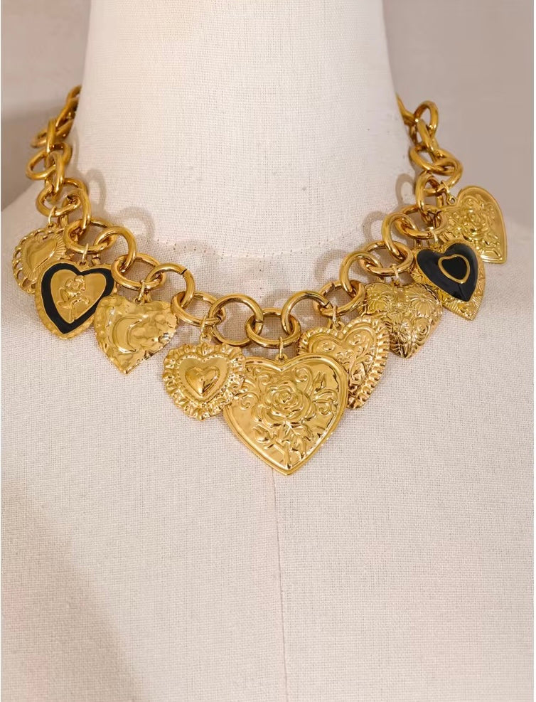 Heart Charms Necklace
