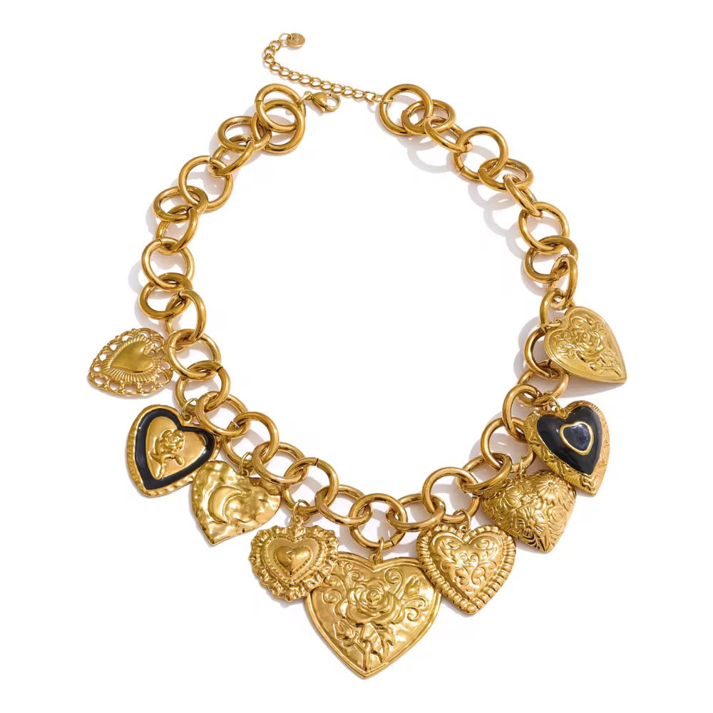 Heart Charms Necklace