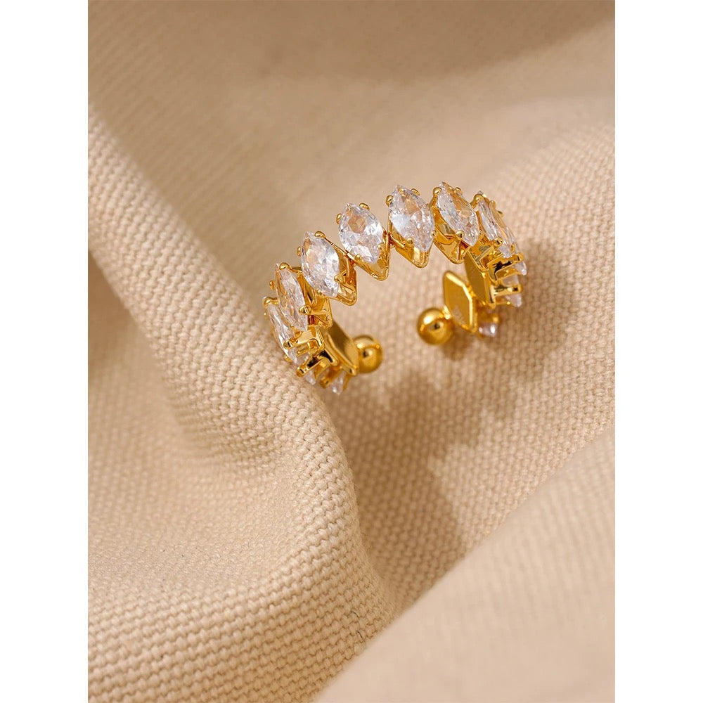 Diamond Zircon Ring