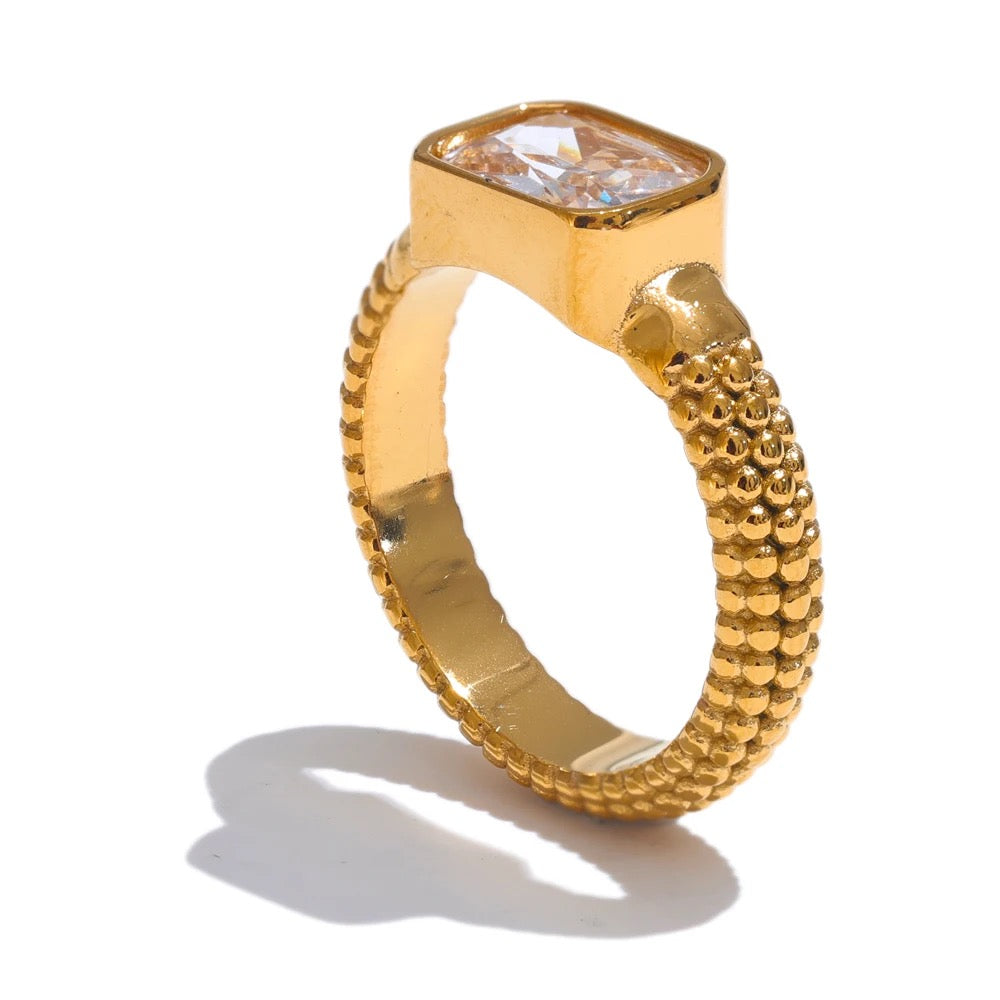 Square Zirconia Ring