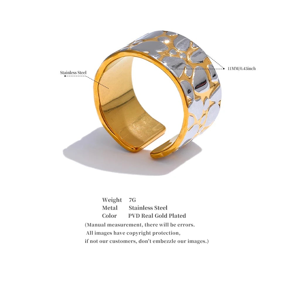 Double Color Cuff Ring