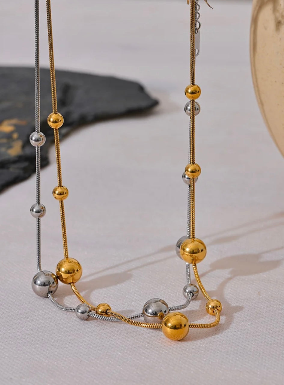 Metal Beaded Necklace