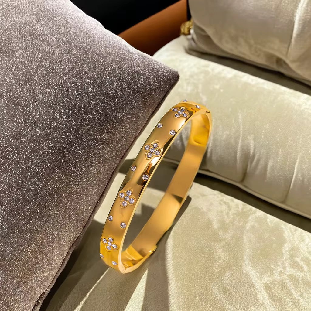 Golden lily Bangle