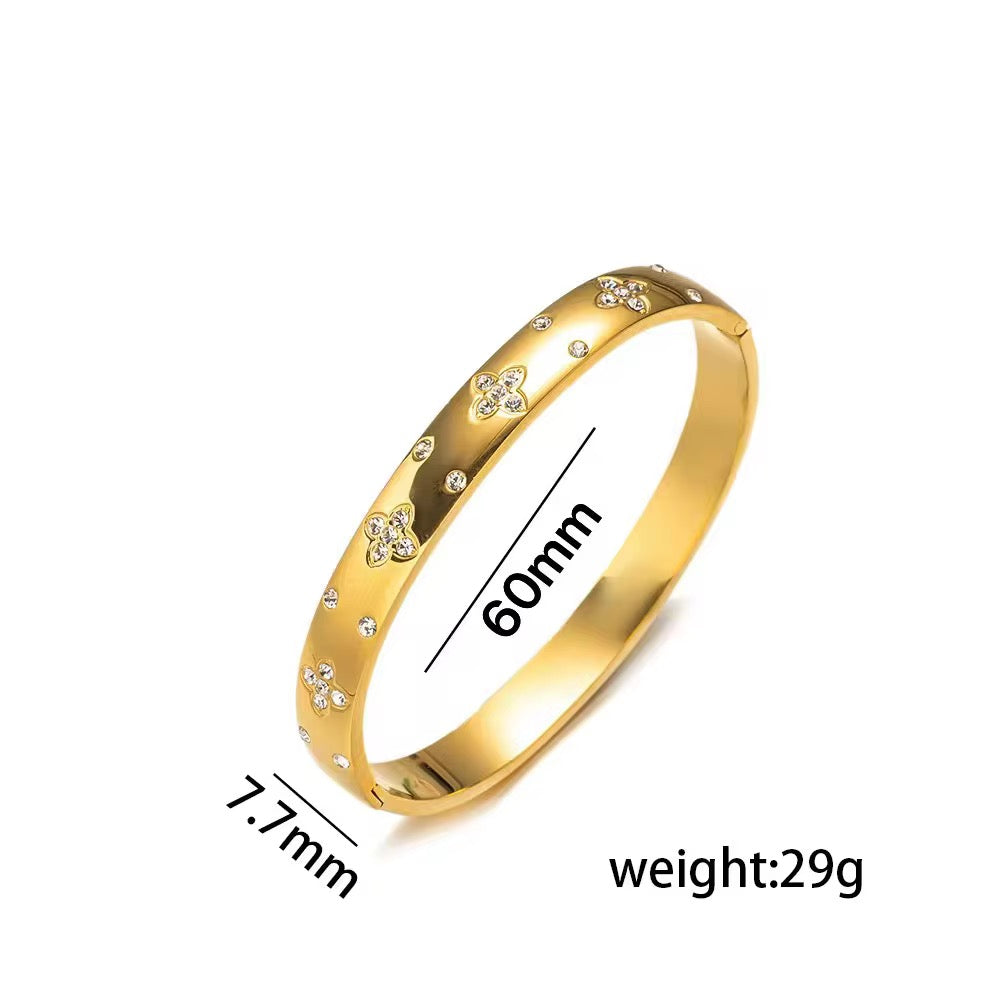 Golden lily Bangle