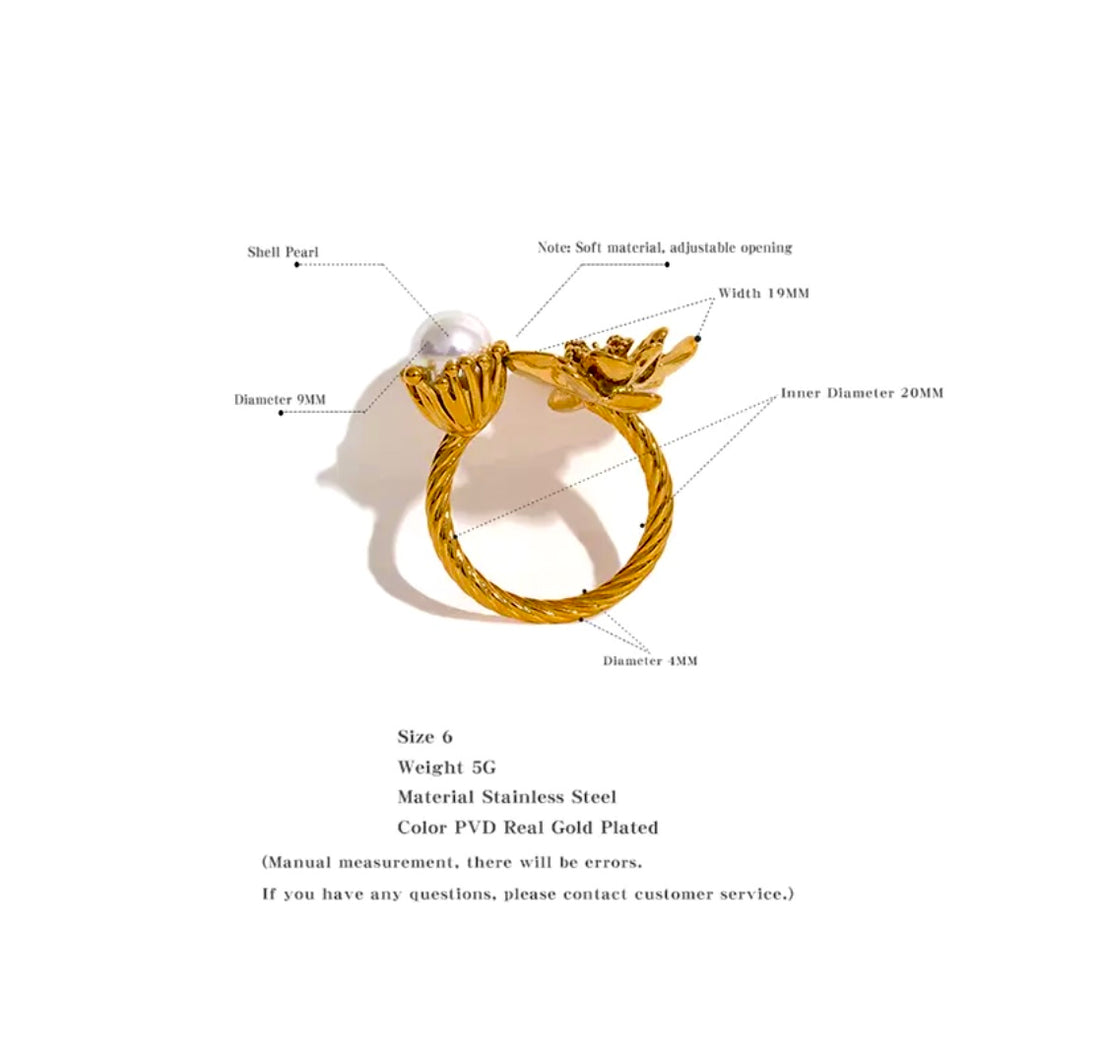 Pearl Flower Ring