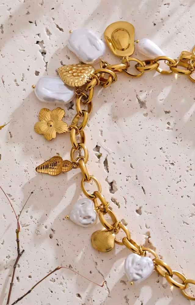 Pearl Charms Necklace