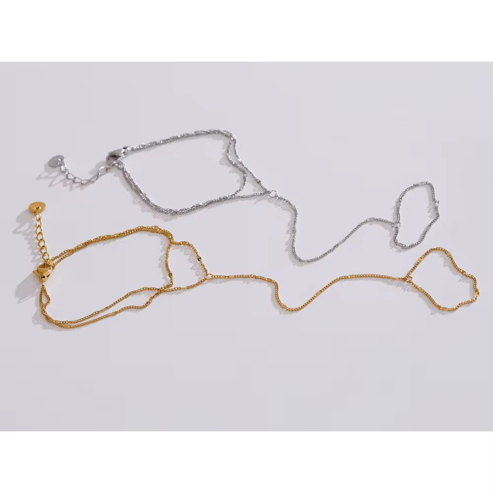 Double Chain Finger Bracelet