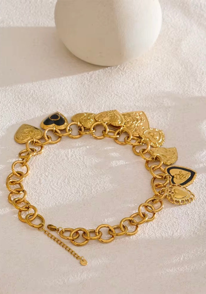 Heart Charms Necklace