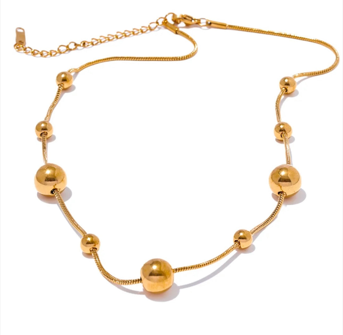 Metal Beaded Necklace