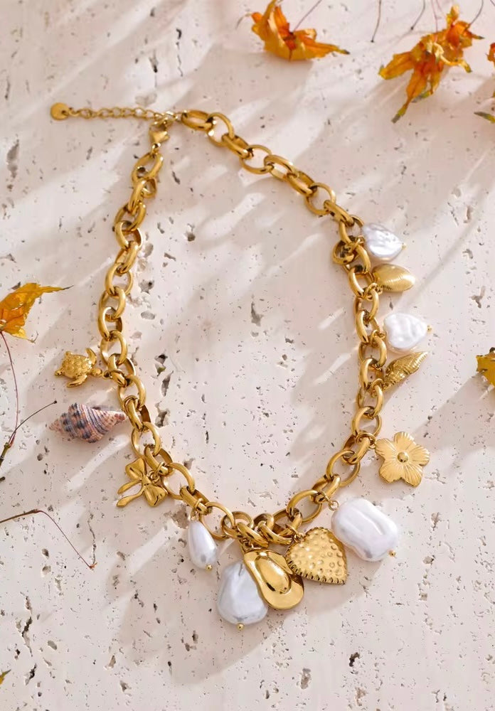 Pearl Charms Necklace