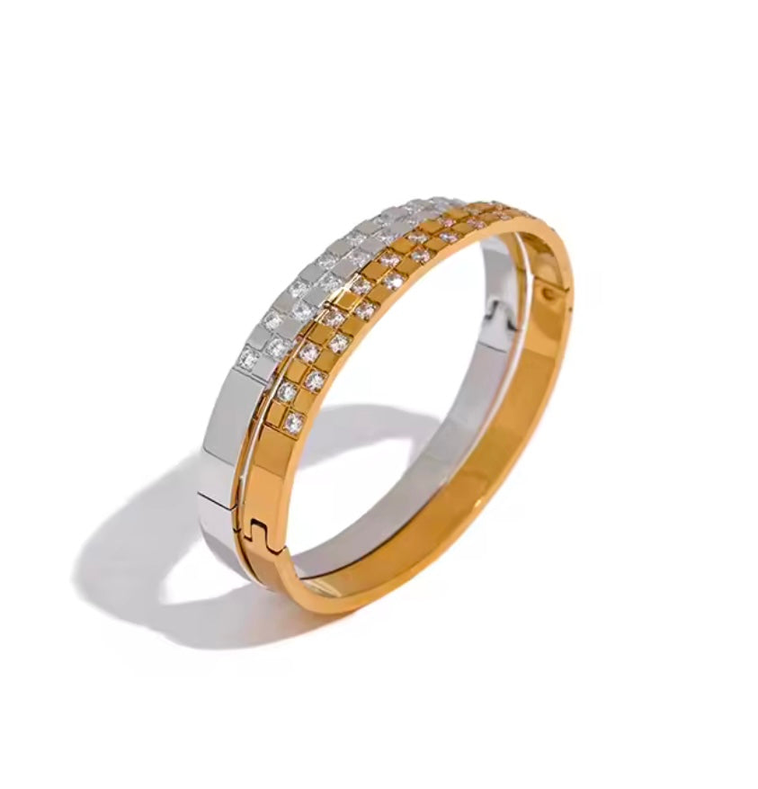 Pave Zirconia Bangle