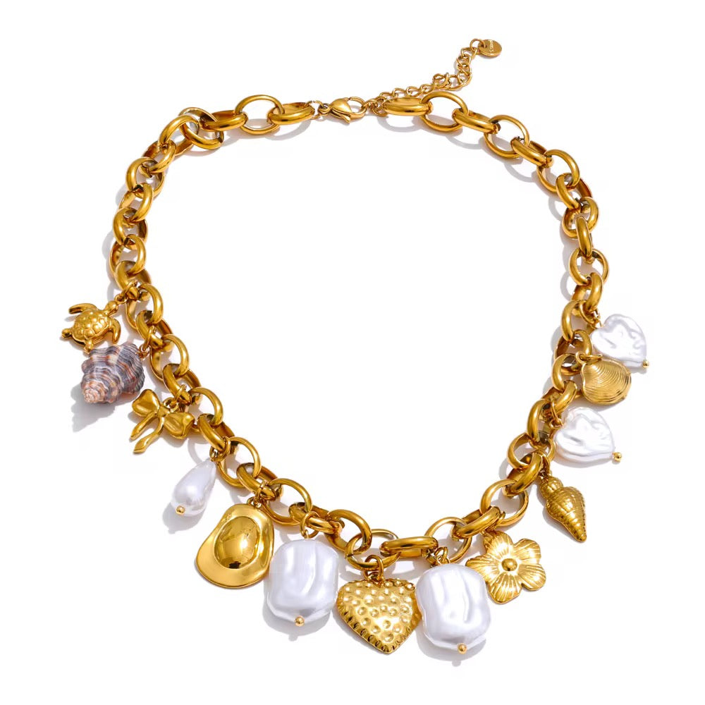 Pearl Charms Necklace