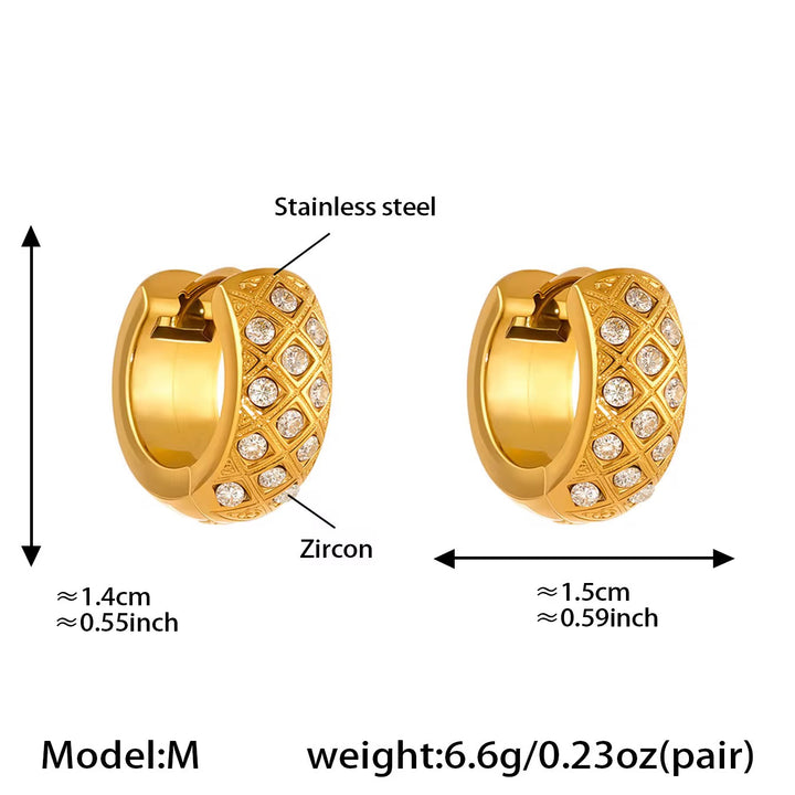 Celeste Zircon Hoops