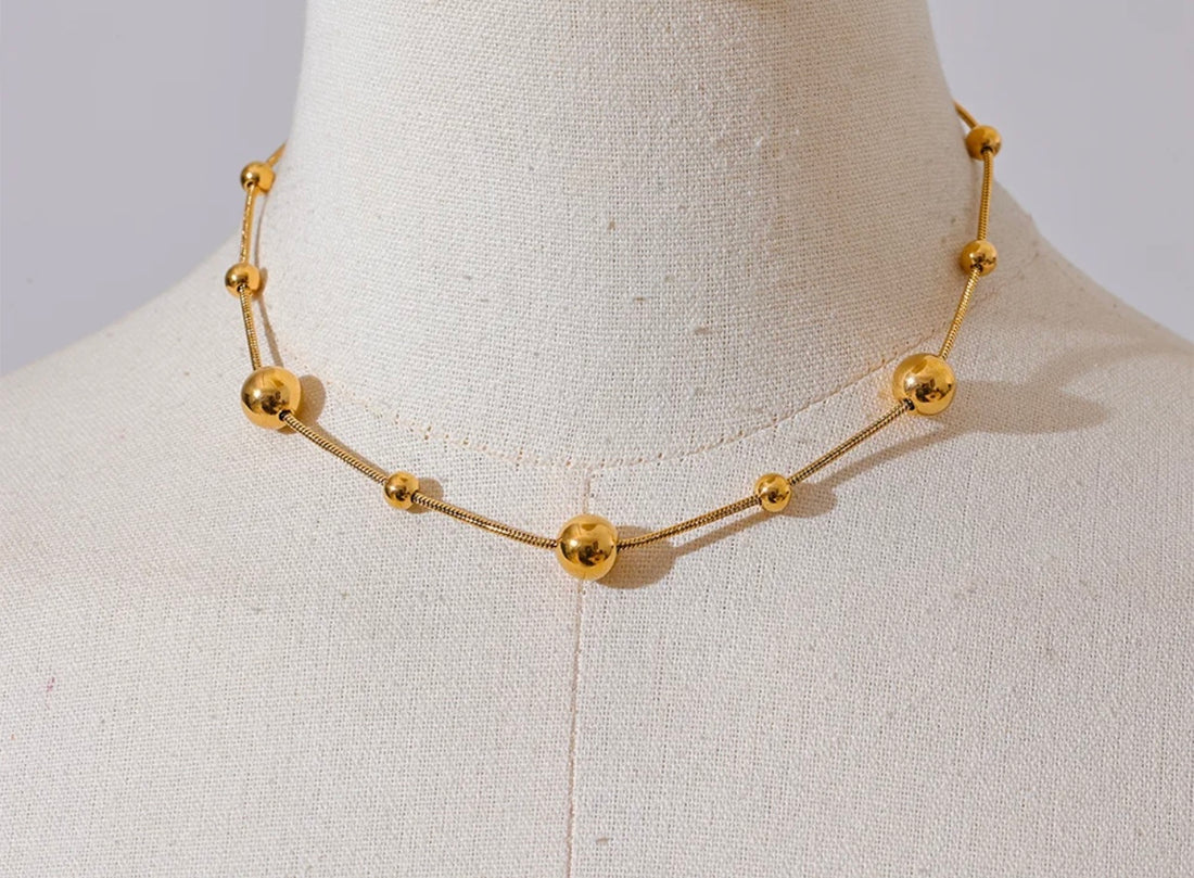 Metal Beaded Necklace