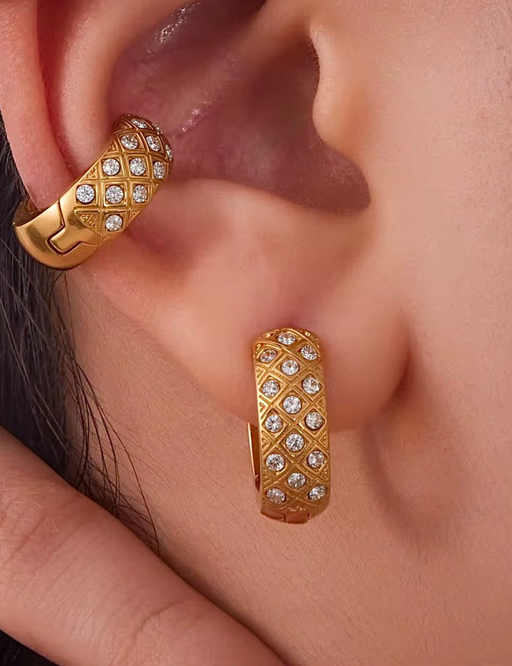 Celeste Zircon Hoops