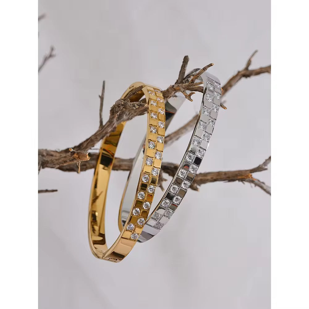 Pave Zirconia Bangle