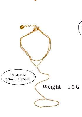 Double Chain Finger Bracelet