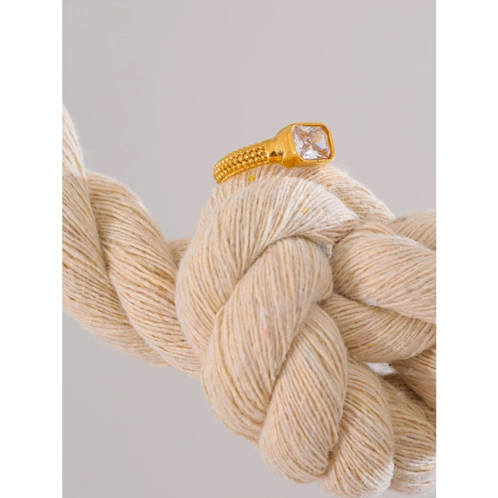 Square Zirconia Ring