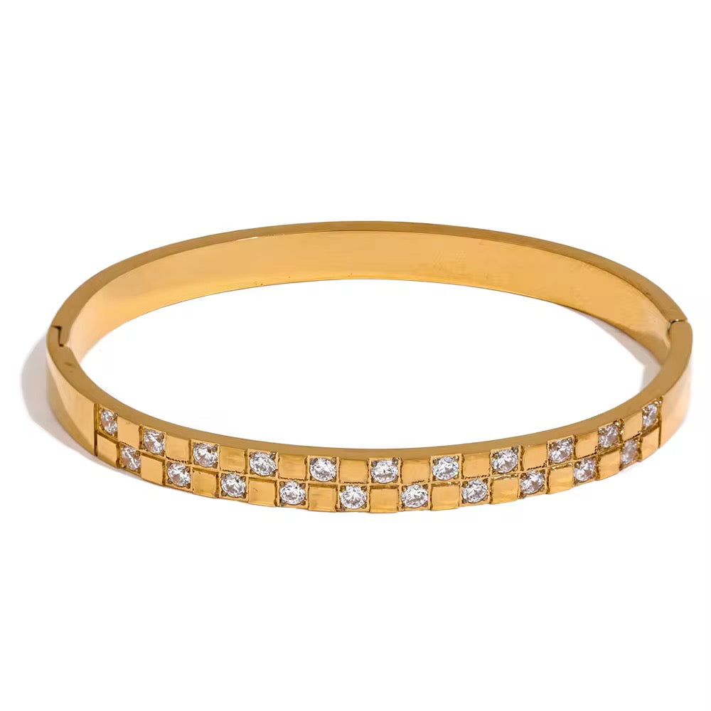 Pave Zirconia Bangle