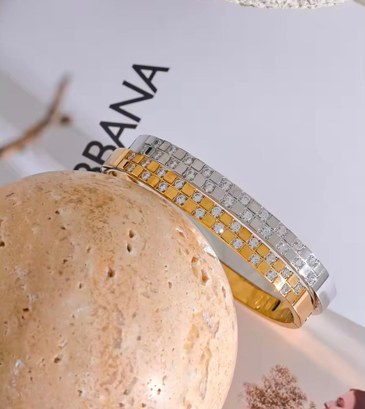 Pave Zirconia Bangle