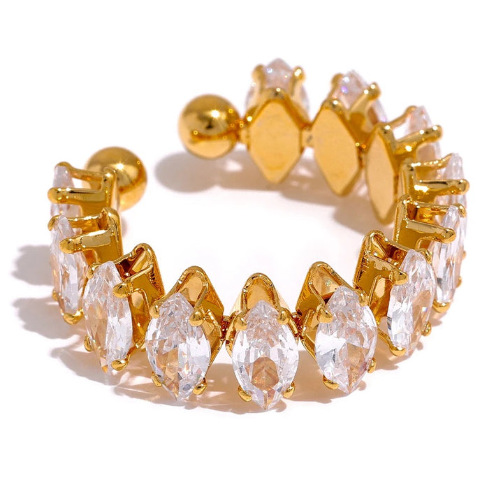 Diamond Zircon Ring