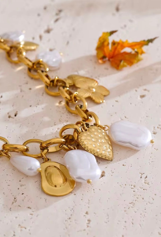 Pearl Charms Necklace