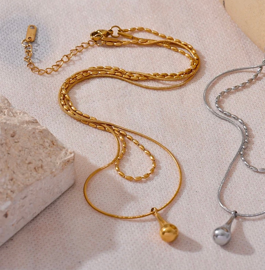 Drop chain necklace deals