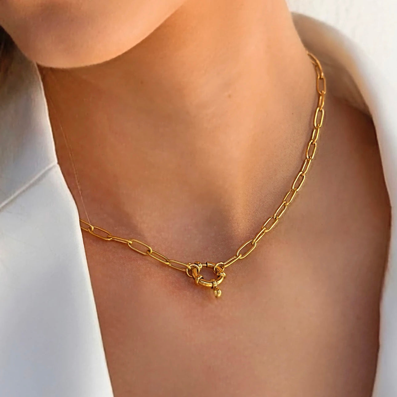 Paper Clip Chain Necklace