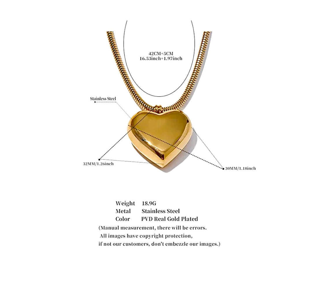 Chunky Heart Necklace