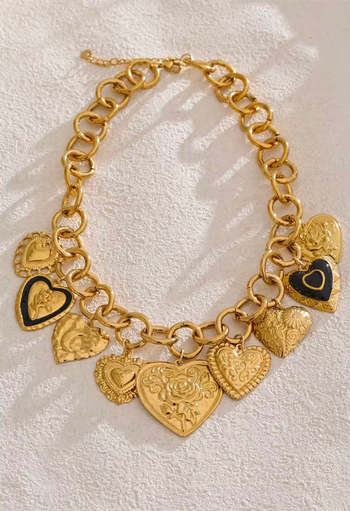 Heart Charms Necklace