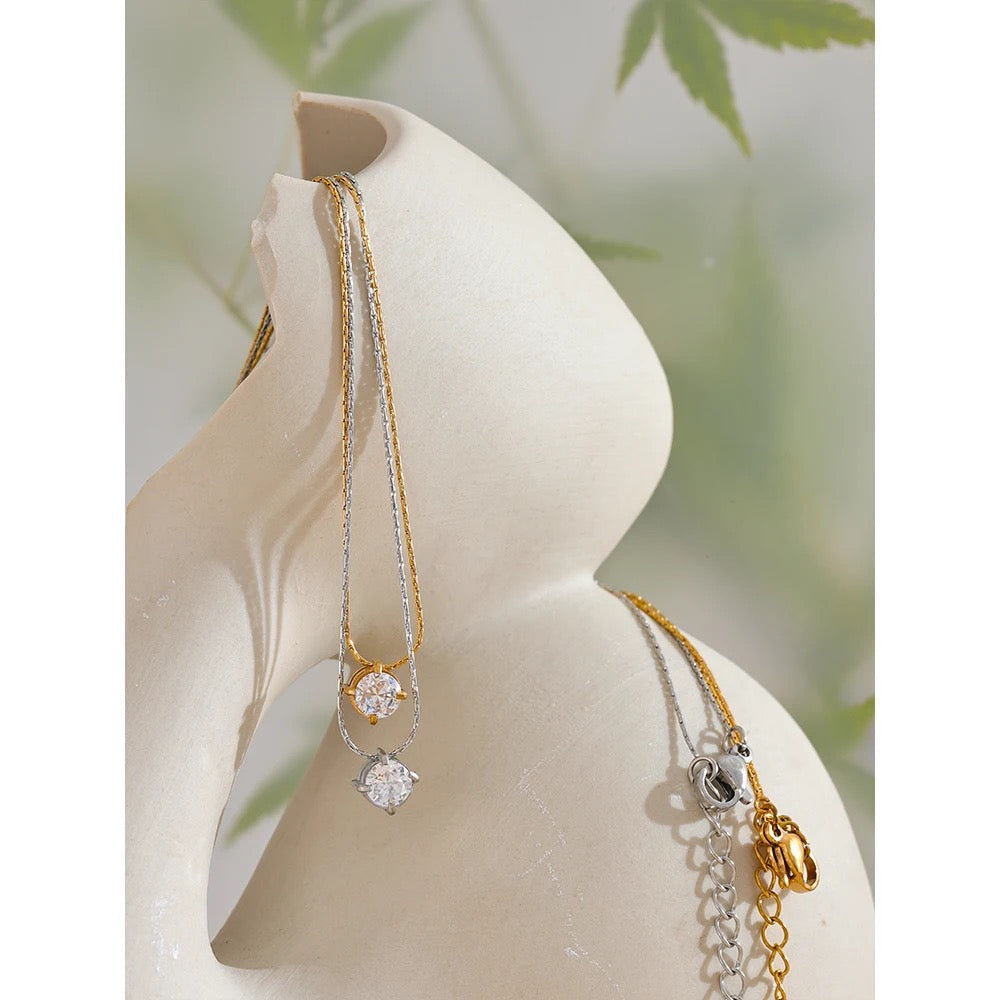 Solitaire Zircon Necklace