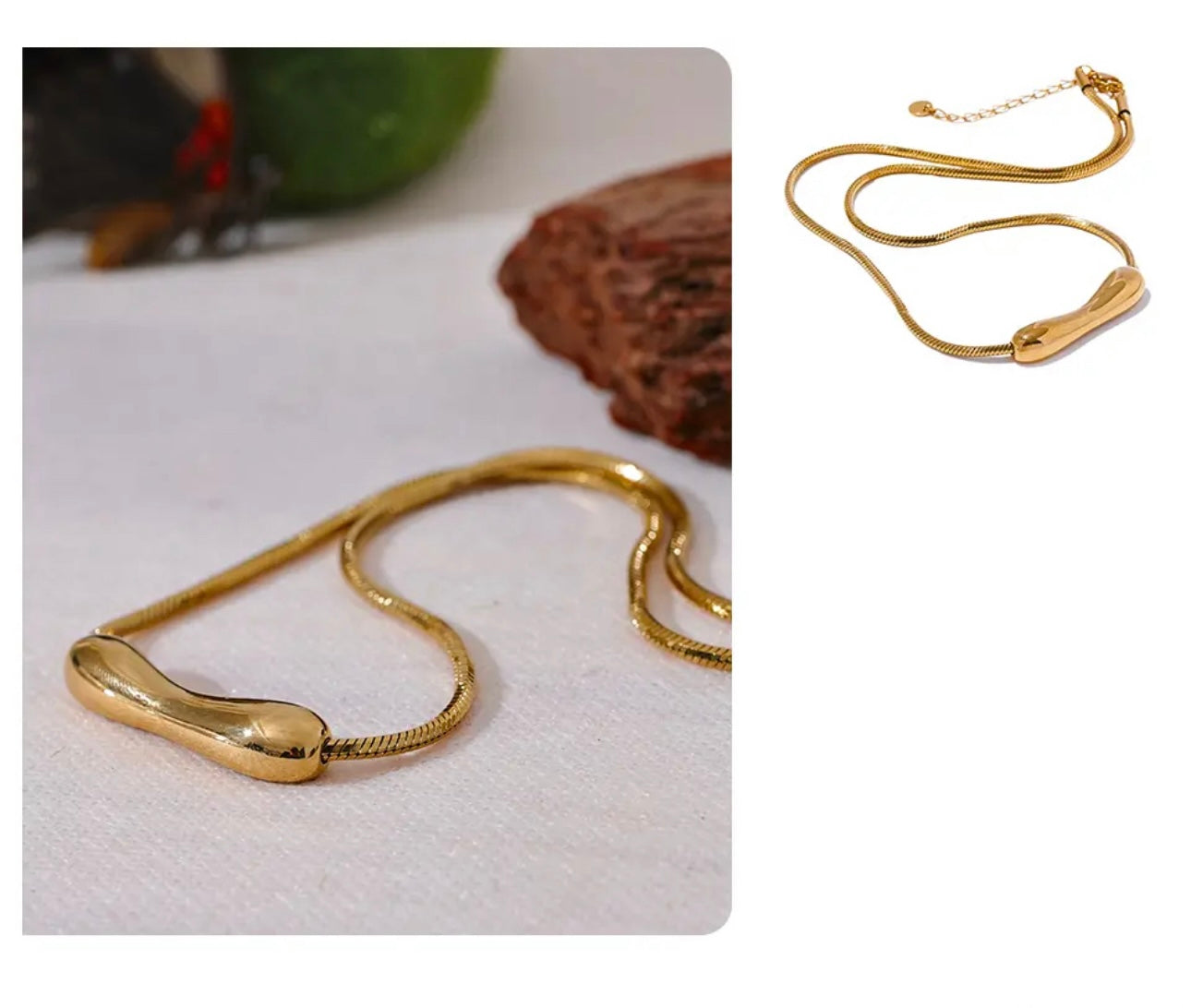 Clavicle Gold Necklace