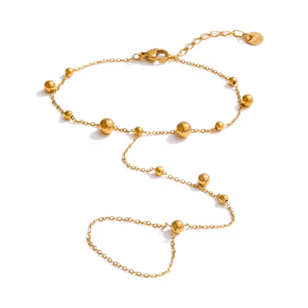 Ball Finger Ring Bracelet