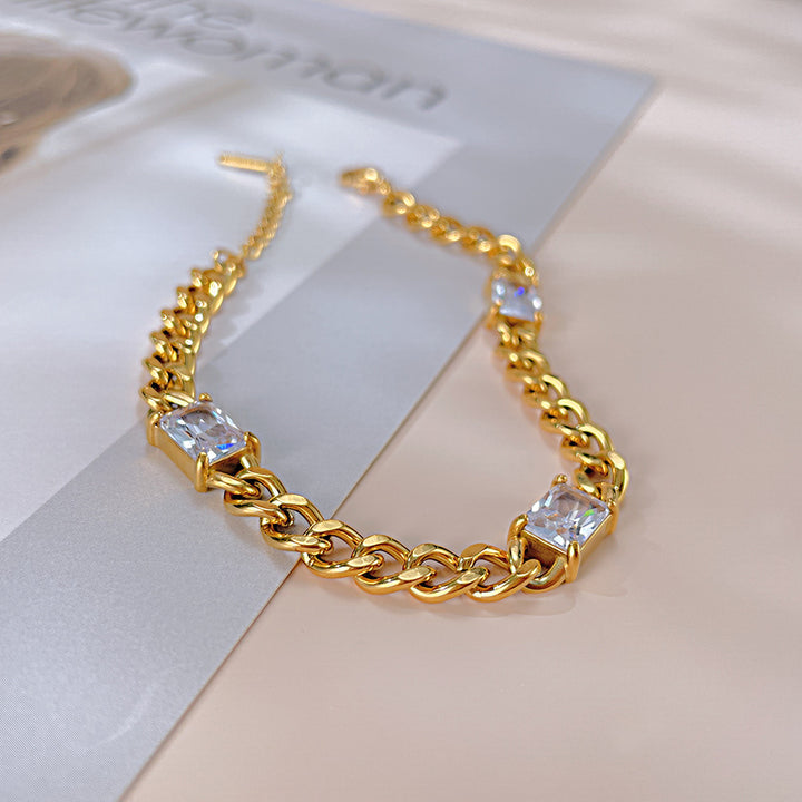 Three Precious Zirconia Bracelet