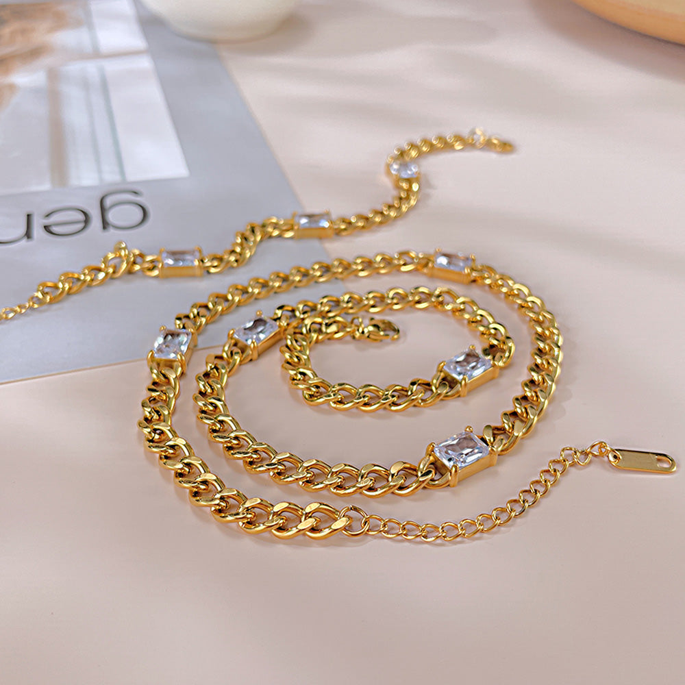 Three Precious Zirconia Bracelet
