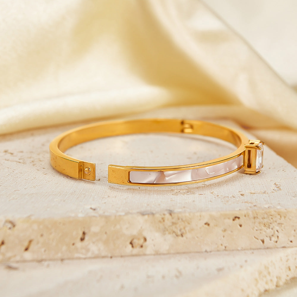 Single Stone Rhinestone Bangle