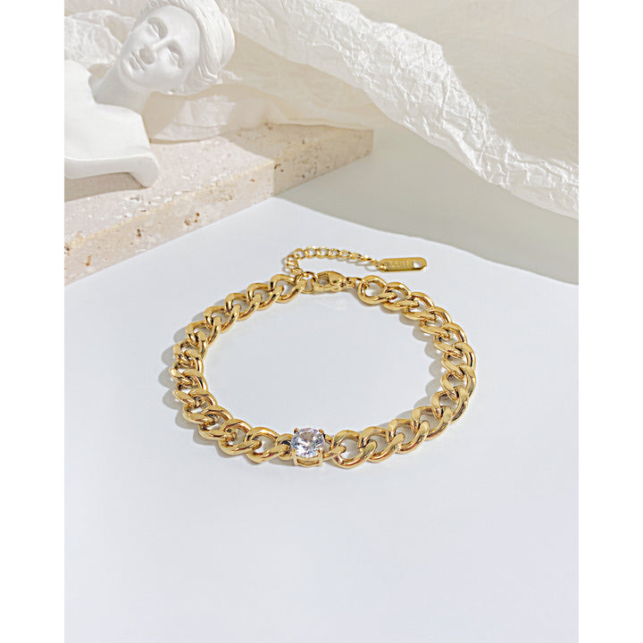 Single Solitaire Stone Bracelet